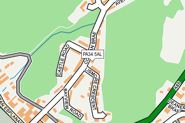 PA34 5AL map - OS OpenMap – Local (Ordnance Survey) PA34 5AL map - OS OpenMap – Local (Ordnance Survey)