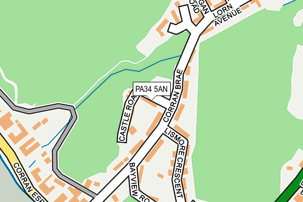 PA34 5AN map - OS OpenMap – Local (Ordnance Survey) PA34 5AN map - OS OpenMap – Local (Ordnance Survey)