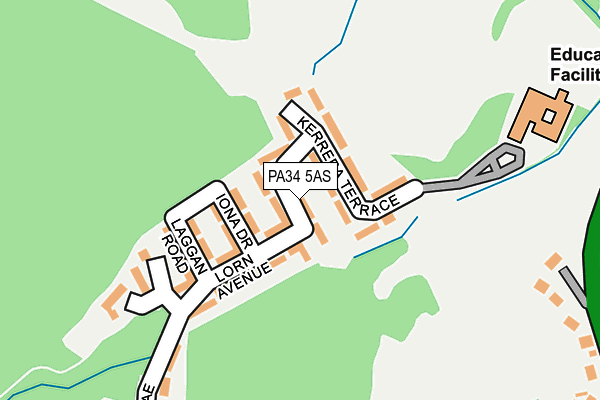 PA34 5AS map - OS OpenMap – Local (Ordnance Survey) PA34 5AS map - OS OpenMap – Local (Ordnance Survey)