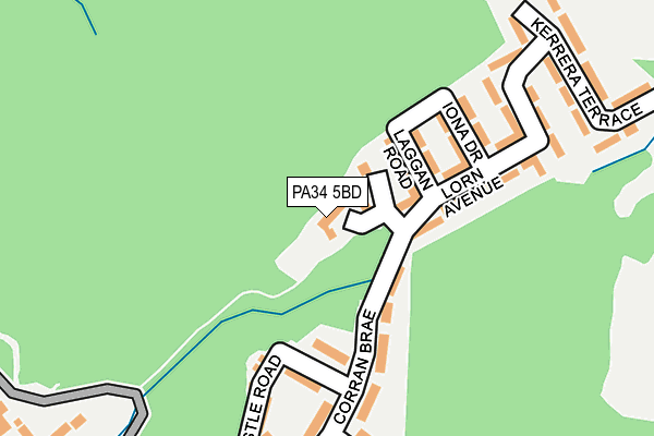 PA34 5BD map - OS OpenMap – Local (Ordnance Survey) PA34 5BD map - OS OpenMap – Local (Ordnance Survey)