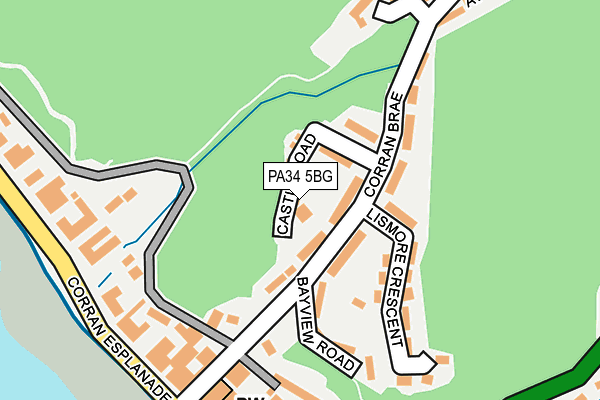 PA34 5BG map - OS OpenMap – Local (Ordnance Survey) PA34 5BG map - OS OpenMap – Local (Ordnance Survey)