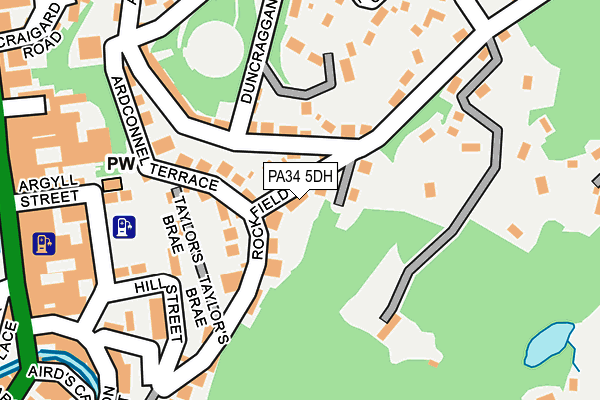 PA34 5DH map - OS OpenMap – Local (Ordnance Survey) PA34 5DH map - OS OpenMap – Local (Ordnance Survey)