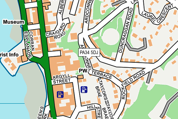 PA34 5DJ map - OS OpenMap – Local (Ordnance Survey) PA34 5DJ map - OS OpenMap – Local (Ordnance Survey)