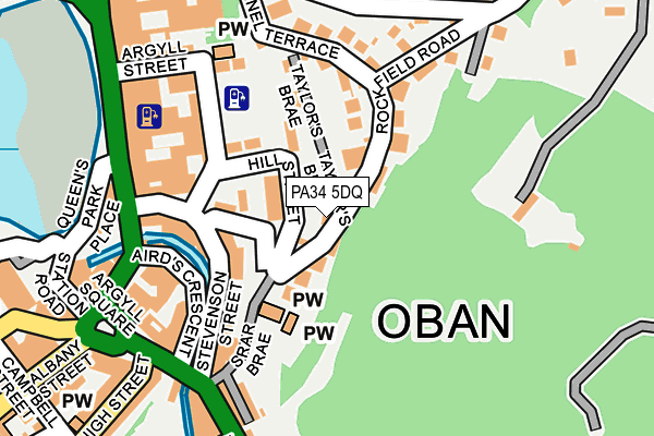 PA34 5DQ map - OS OpenMap – Local (Ordnance Survey)
