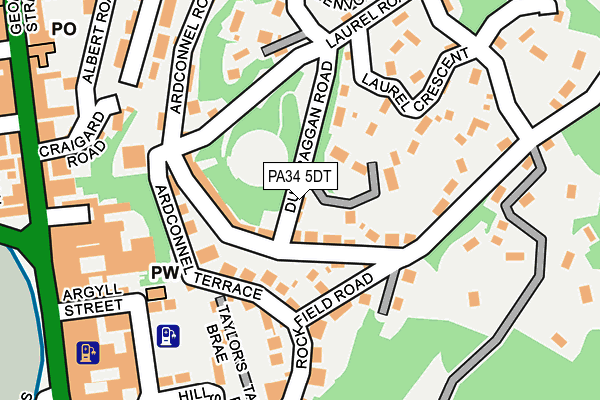 PA34 5DT map - OS OpenMap – Local (Ordnance Survey) PA34 5DT map - OS OpenMap – Local (Ordnance Survey)