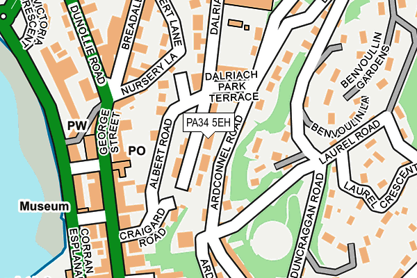 PA34 5EH map - OS OpenMap – Local (Ordnance Survey) PA34 5EH map - OS OpenMap – Local (Ordnance Survey)