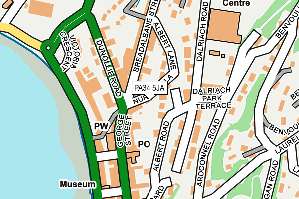 PA34 5JA map - OS OpenMap – Local (Ordnance Survey) PA34 5JA map - OS OpenMap – Local (Ordnance Survey)
