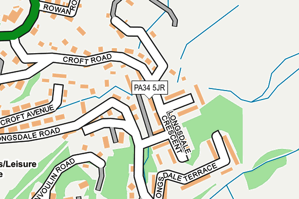 PA34 5JR map - OS OpenMap – Local (Ordnance Survey) PA34 5JR map - OS OpenMap – Local (Ordnance Survey)
