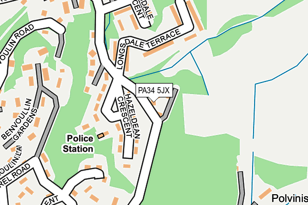 PA34 5JX map - OS OpenMap – Local (Ordnance Survey) PA34 5JX map - OS OpenMap – Local (Ordnance Survey)