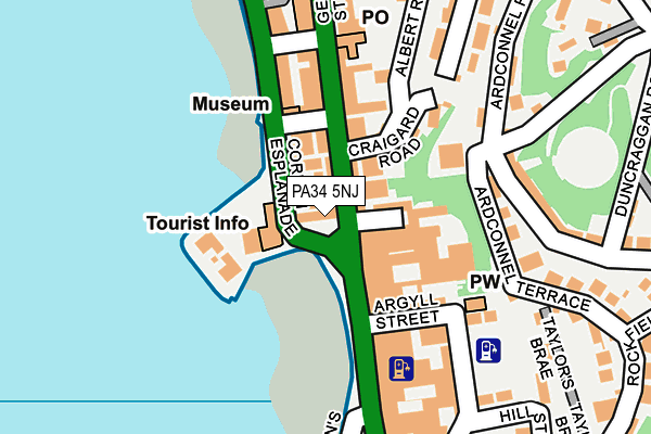 PA34 5NJ map - OS OpenMap – Local (Ordnance Survey) PA34 5NJ map - OS OpenMap – Local (Ordnance Survey)