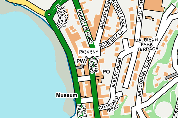 PA34 5NY map - OS OpenMap – Local (Ordnance Survey) PA34 5NY map - OS OpenMap – Local (Ordnance Survey)