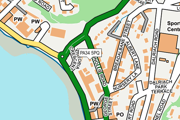 PA34 5PQ map - OS OpenMap – Local (Ordnance Survey) PA34 5PQ map - OS OpenMap – Local (Ordnance Survey)