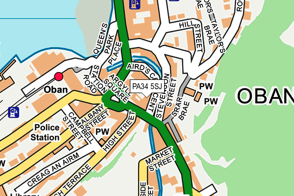 PA34 5SJ map - OS OpenMap – Local (Ordnance Survey) PA34 5SJ map - OS OpenMap – Local (Ordnance Survey)