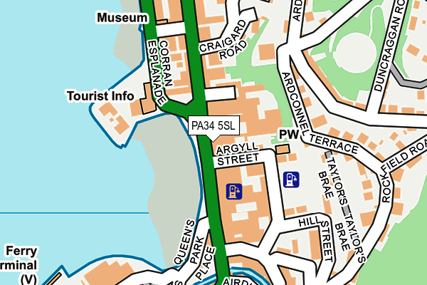 PA34 5SL map - OS OpenMap – Local (Ordnance Survey) PA34 5SL map - OS OpenMap – Local (Ordnance Survey)