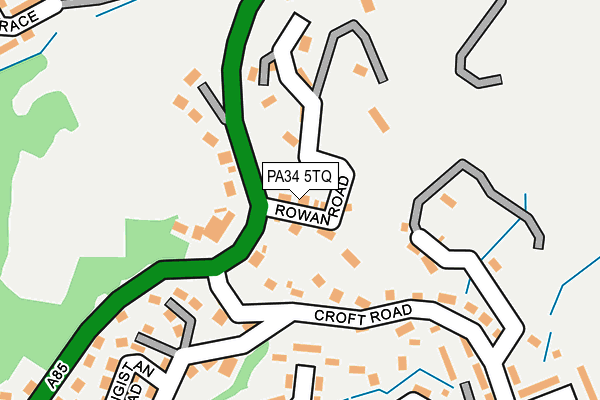 PA34 5TQ map - OS OpenMap – Local (Ordnance Survey)