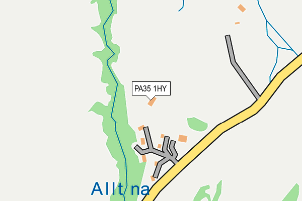 PA35 1HY map - OS OpenMap – Local (Ordnance Survey) PA35 1HY map - OS OpenMap – Local (Ordnance Survey)