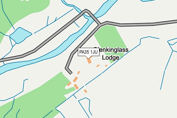 PA35 1JU map - OS OpenMap – Local (Ordnance Survey) PA35 1JU map - OS OpenMap – Local (Ordnance Survey)