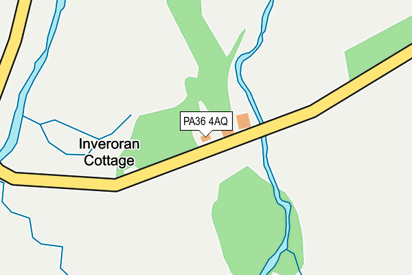 PA36 4AQ map - OS OpenMap – Local (Ordnance Survey)