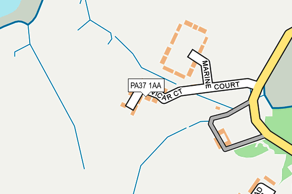 PA37 1AA map - OS OpenMap – Local (Ordnance Survey) PA37 1AA map - OS OpenMap – Local (Ordnance Survey)