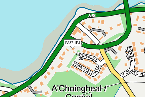 PA37 1PJ map - OS OpenMap – Local (Ordnance Survey) PA37 1PJ map - OS OpenMap – Local (Ordnance Survey)