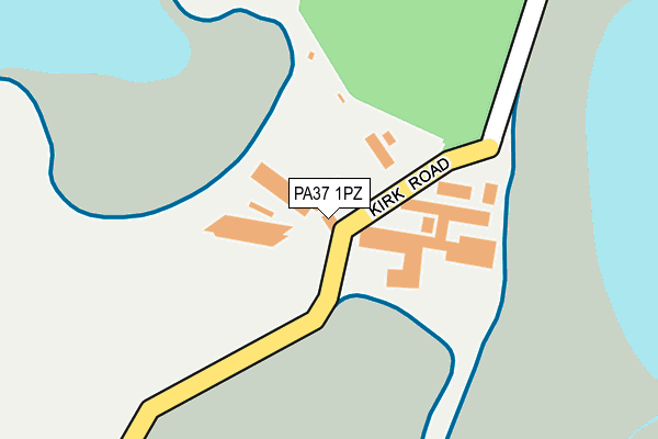 PA37 1PZ map - OS OpenMap – Local (Ordnance Survey) PA37 1PZ map - OS OpenMap – Local (Ordnance Survey)