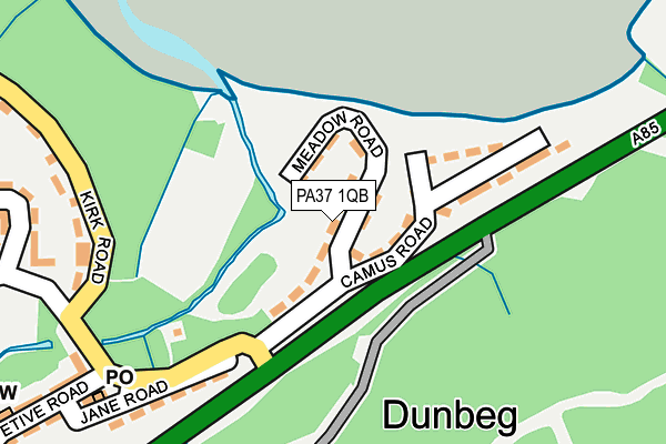 PA37 1QB map - OS OpenMap – Local (Ordnance Survey) PA37 1QB map - OS OpenMap – Local (Ordnance Survey)