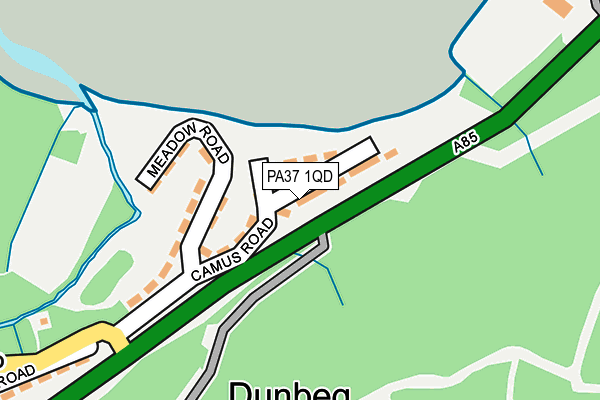 PA37 1QD map - OS OpenMap – Local (Ordnance Survey) PA37 1QD map - OS OpenMap – Local (Ordnance Survey)