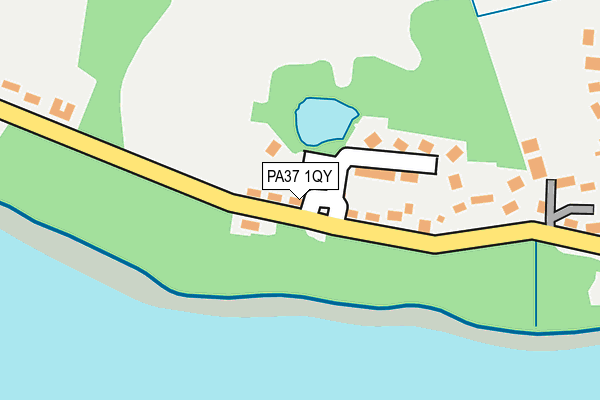 PA37 1QY map - OS OpenMap – Local (Ordnance Survey)