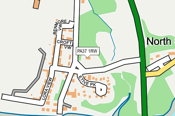 PA37 1RW map - OS OpenMap – Local (Ordnance Survey) PA37 1RW map - OS OpenMap – Local (Ordnance Survey)