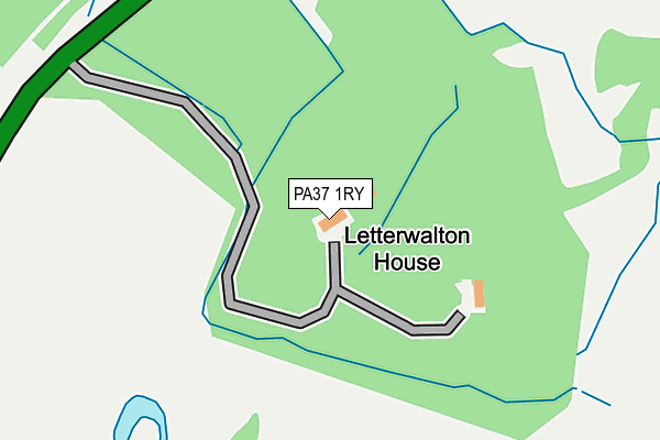 PA37 1RY map - OS OpenMap – Local (Ordnance Survey) PA37 1RY map - OS OpenMap – Local (Ordnance Survey)
