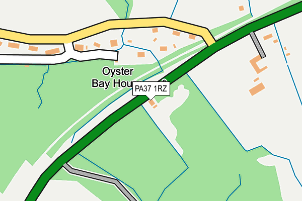 PA37 1RZ map - OS OpenMap – Local (Ordnance Survey)