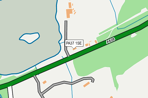 PA37 1SE map - OS OpenMap – Local (Ordnance Survey) PA37 1SE map - OS OpenMap – Local (Ordnance Survey)