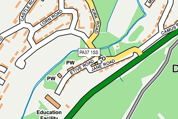 PA37 1SS map - OS OpenMap – Local (Ordnance Survey) PA37 1SS map - OS OpenMap – Local (Ordnance Survey)
