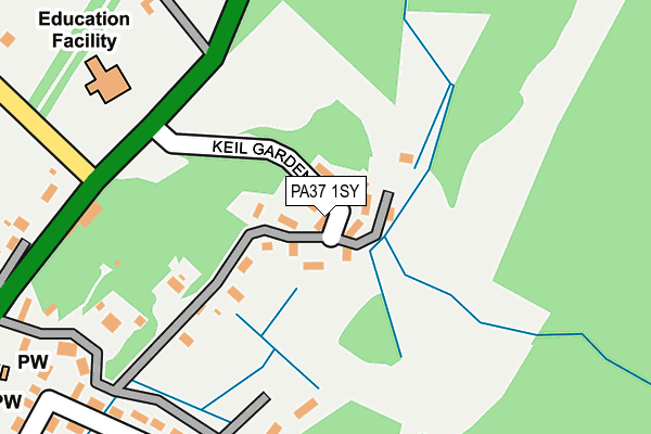 PA37 1SY map - OS OpenMap – Local (Ordnance Survey) PA37 1SY map - OS OpenMap – Local (Ordnance Survey)