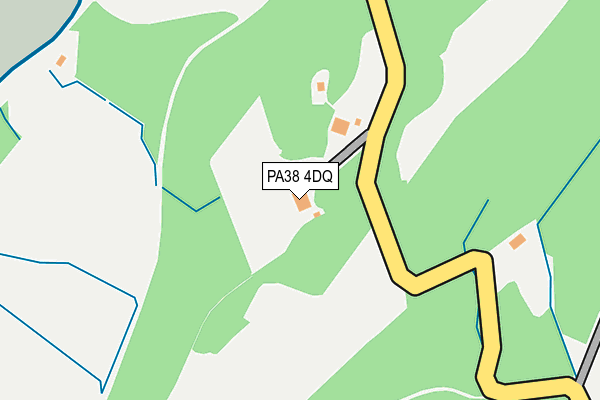 PA38 4DQ map - OS OpenMap – Local (Ordnance Survey)