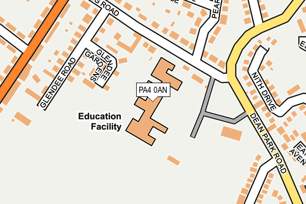 PA4 0AN map - OS OpenMap – Local (Ordnance Survey) PA4 0AN map - OS OpenMap – Local (Ordnance Survey)