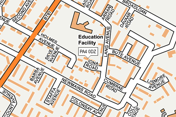 PA4 0DZ map - OS OpenMap – Local (Ordnance Survey) PA4 0DZ map - OS OpenMap – Local (Ordnance Survey)