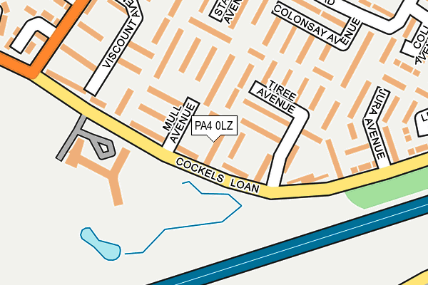 PA4 0LZ map - OS OpenMap – Local (Ordnance Survey) PA4 0LZ map - OS OpenMap – Local (Ordnance Survey)