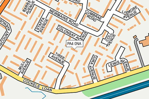 PA4 0NA map - OS OpenMap – Local (Ordnance Survey) PA4 0NA map - OS OpenMap – Local (Ordnance Survey)
