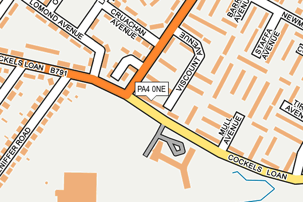 PA4 0NE map - OS OpenMap – Local (Ordnance Survey) PA4 0NE map - OS OpenMap – Local (Ordnance Survey)