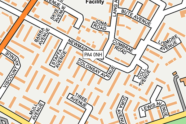 PA4 0NH map - OS OpenMap – Local (Ordnance Survey) PA4 0NH map - OS OpenMap – Local (Ordnance Survey)