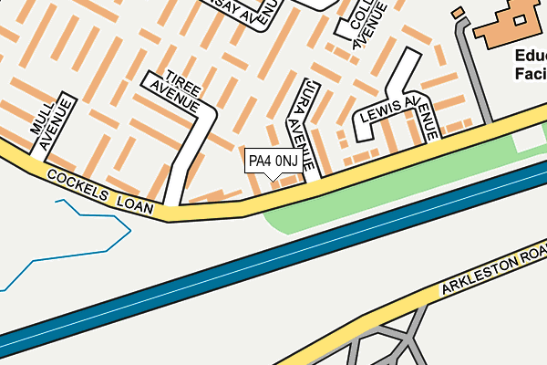 PA4 0NJ map - OS OpenMap – Local (Ordnance Survey) PA4 0NJ map - OS OpenMap – Local (Ordnance Survey)