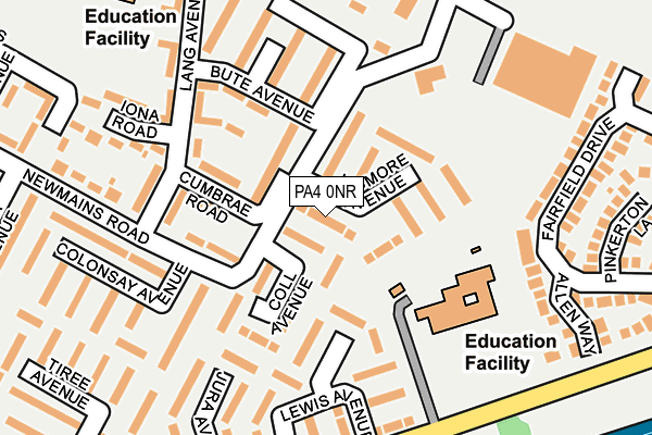 PA4 0NR map - OS OpenMap – Local (Ordnance Survey) PA4 0NR map - OS OpenMap – Local (Ordnance Survey)