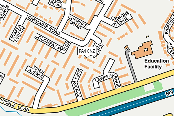 PA4 0NZ map - OS OpenMap – Local (Ordnance Survey) PA4 0NZ map - OS OpenMap – Local (Ordnance Survey)