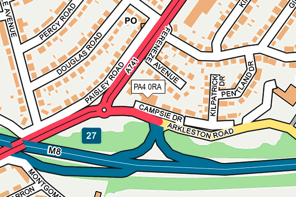 PA4 0RA map - OS OpenMap – Local (Ordnance Survey) PA4 0RA map - OS OpenMap – Local (Ordnance Survey)
