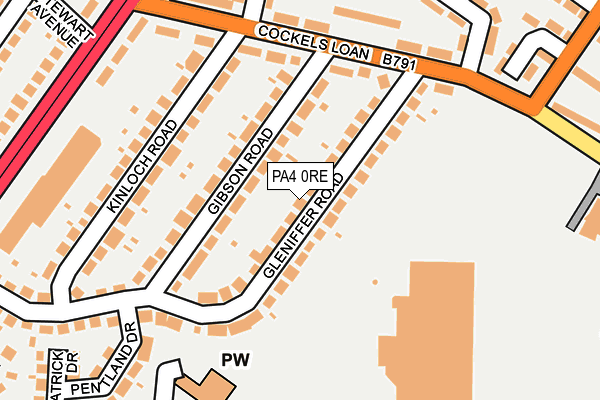 PA4 0RE map - OS OpenMap – Local (Ordnance Survey) PA4 0RE map - OS OpenMap – Local (Ordnance Survey)