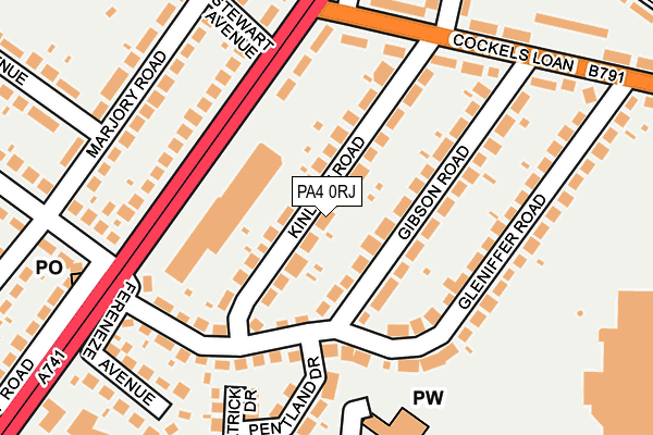 PA4 0RJ map - OS OpenMap – Local (Ordnance Survey) PA4 0RJ map - OS OpenMap – Local (Ordnance Survey)