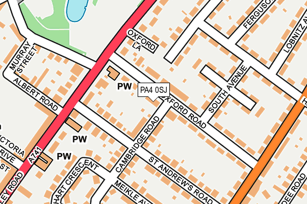 PA4 0SJ map - OS OpenMap – Local (Ordnance Survey) PA4 0SJ map - OS OpenMap – Local (Ordnance Survey)