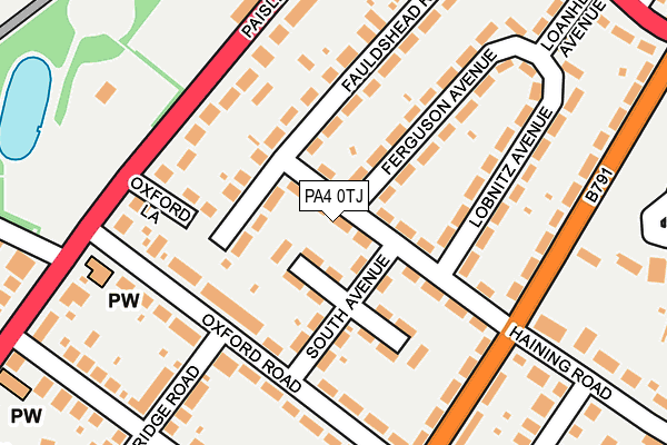 PA4 0TJ map - OS OpenMap – Local (Ordnance Survey) PA4 0TJ map - OS OpenMap – Local (Ordnance Survey)