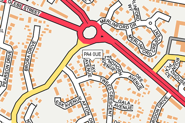 PA4 0UE map - OS OpenMap – Local (Ordnance Survey) PA4 0UE map - OS OpenMap – Local (Ordnance Survey)